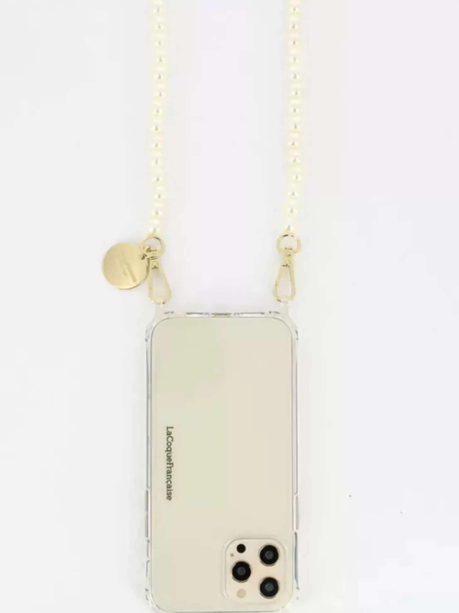 LA COQUE FRANCAISE AGATHE PHONE CHAIN PEARL New