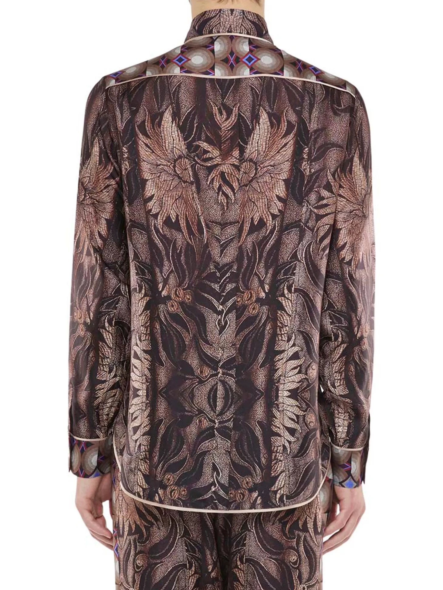 PIERRE LOUIS MASCIA ALOE SHIRT BROWN MULTI New