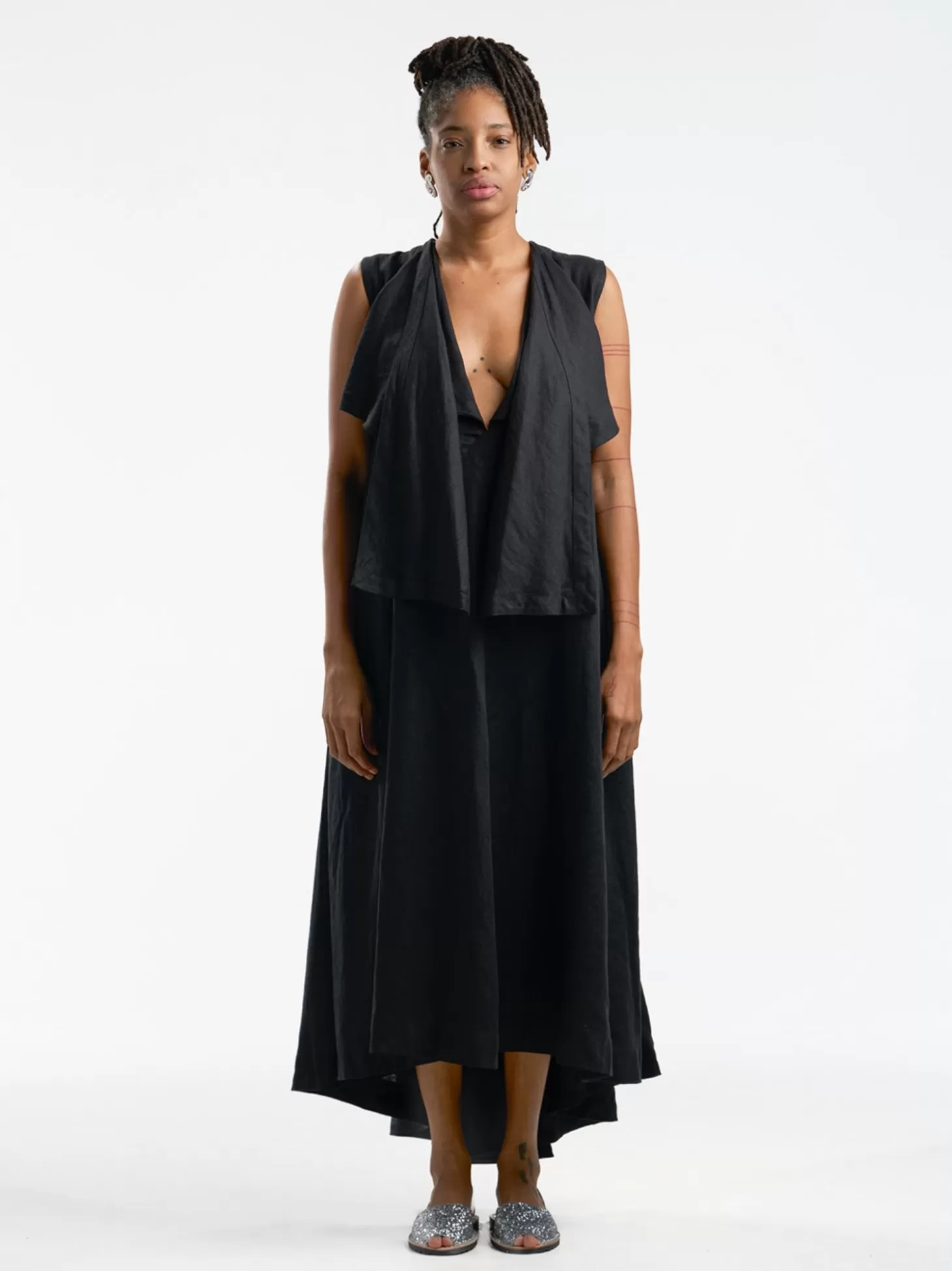 THE CLOTH ANTHURIUM DRESS BLACK Store