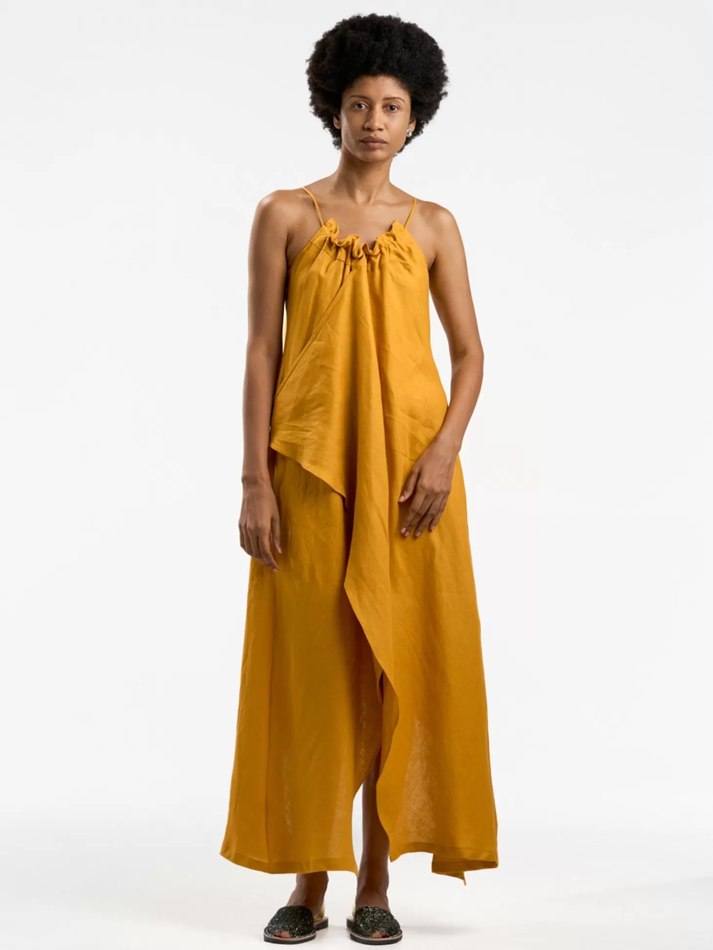 THE CLOTH BEQUIA DRESS OCHRE Shop