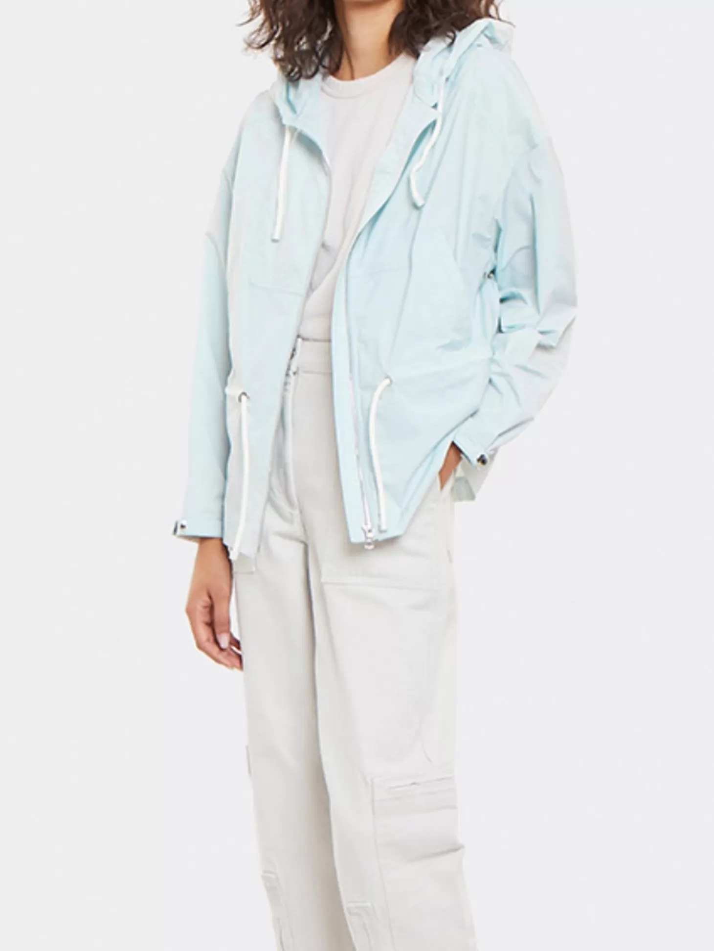 Yves Salomon BLUE RAIN JACKET Clearance