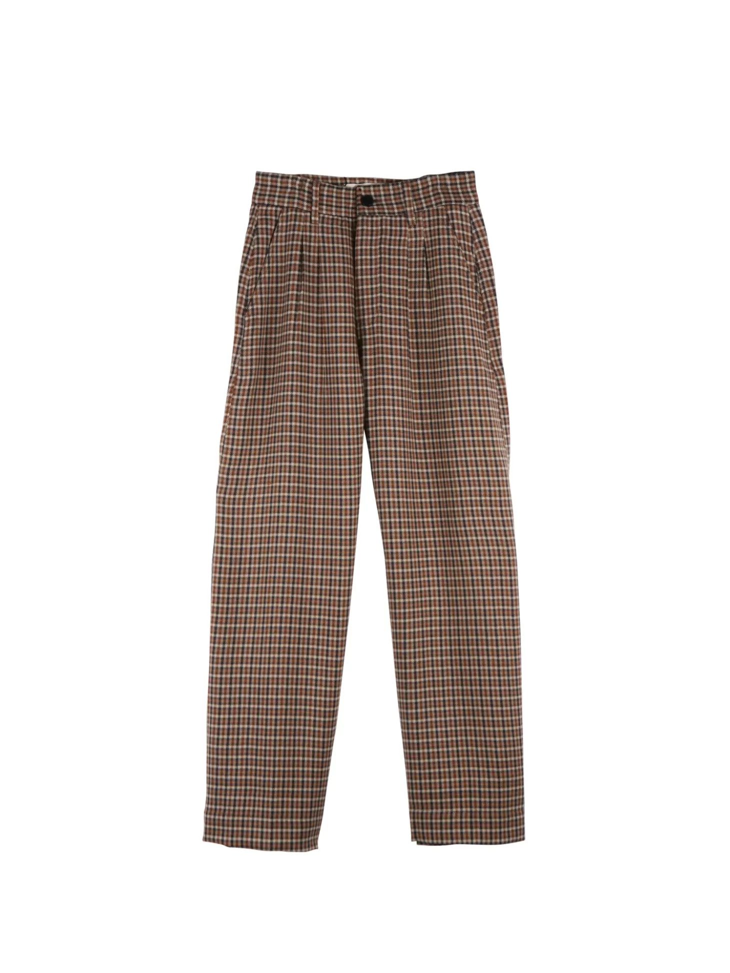 MII Collection BROWN CHECK TROUSER Sale