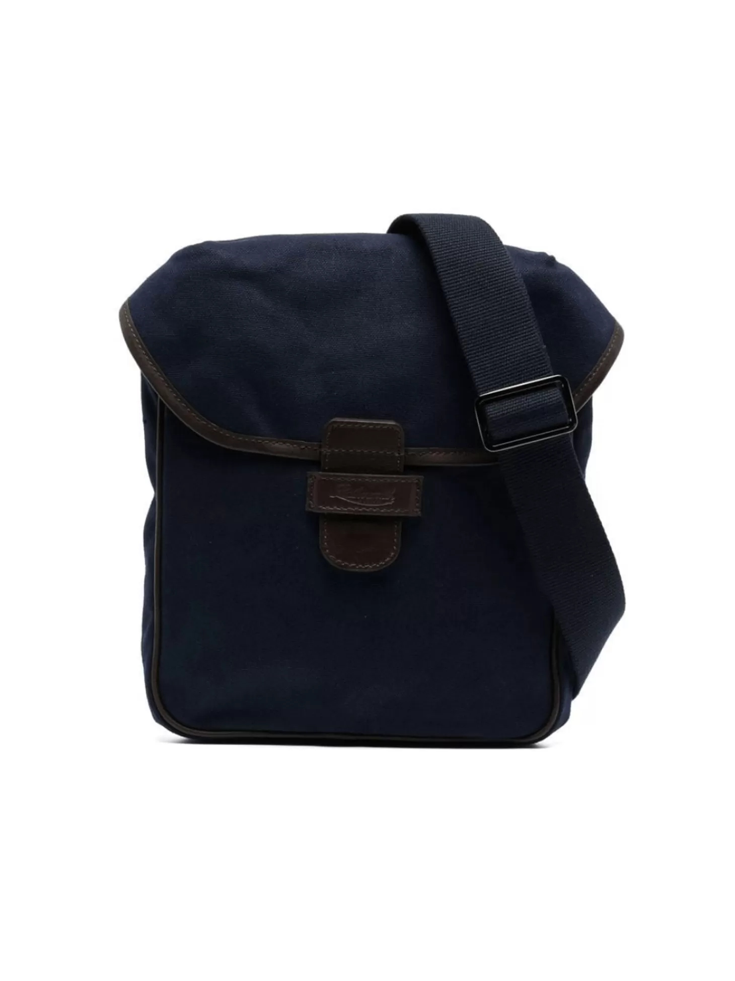 Leathersmith of London CANVAS CROSSBODY BAG NAVY Sale