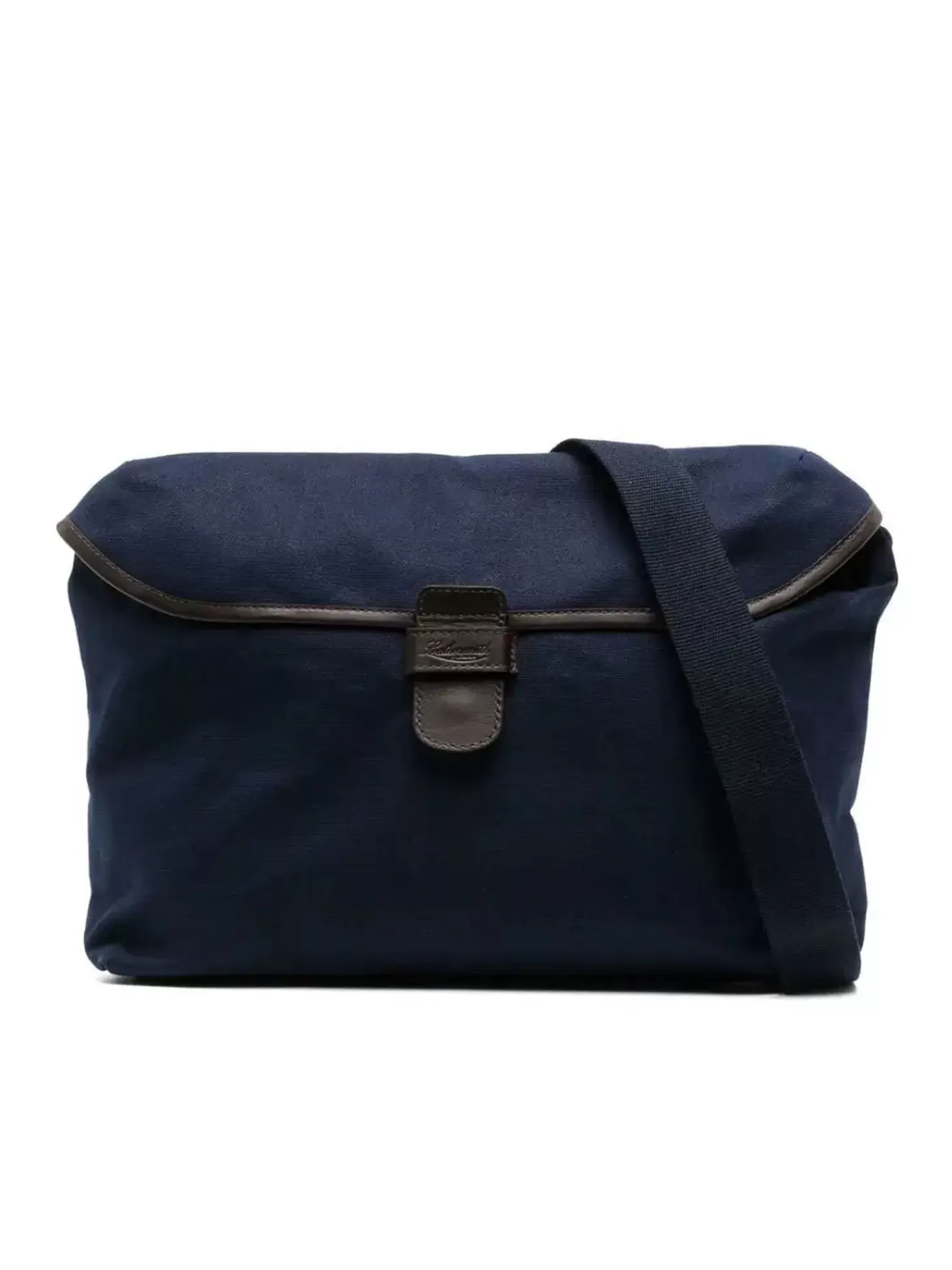 Leathersmith of London CANVAS MESSENGER BAG NAVY Outlet