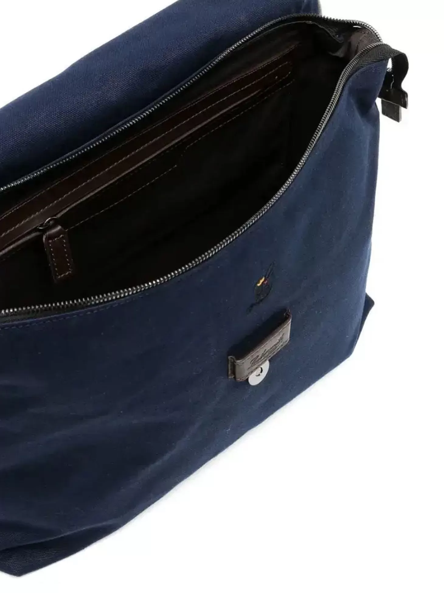 Leathersmith of London CANVAS MESSENGER BAG NAVY Outlet