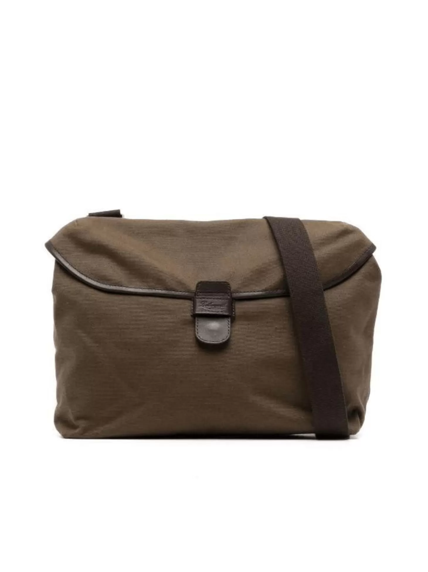 Leathersmith of London CANVAS PLAIN MESSENGER BAG KHAKI Best Sale