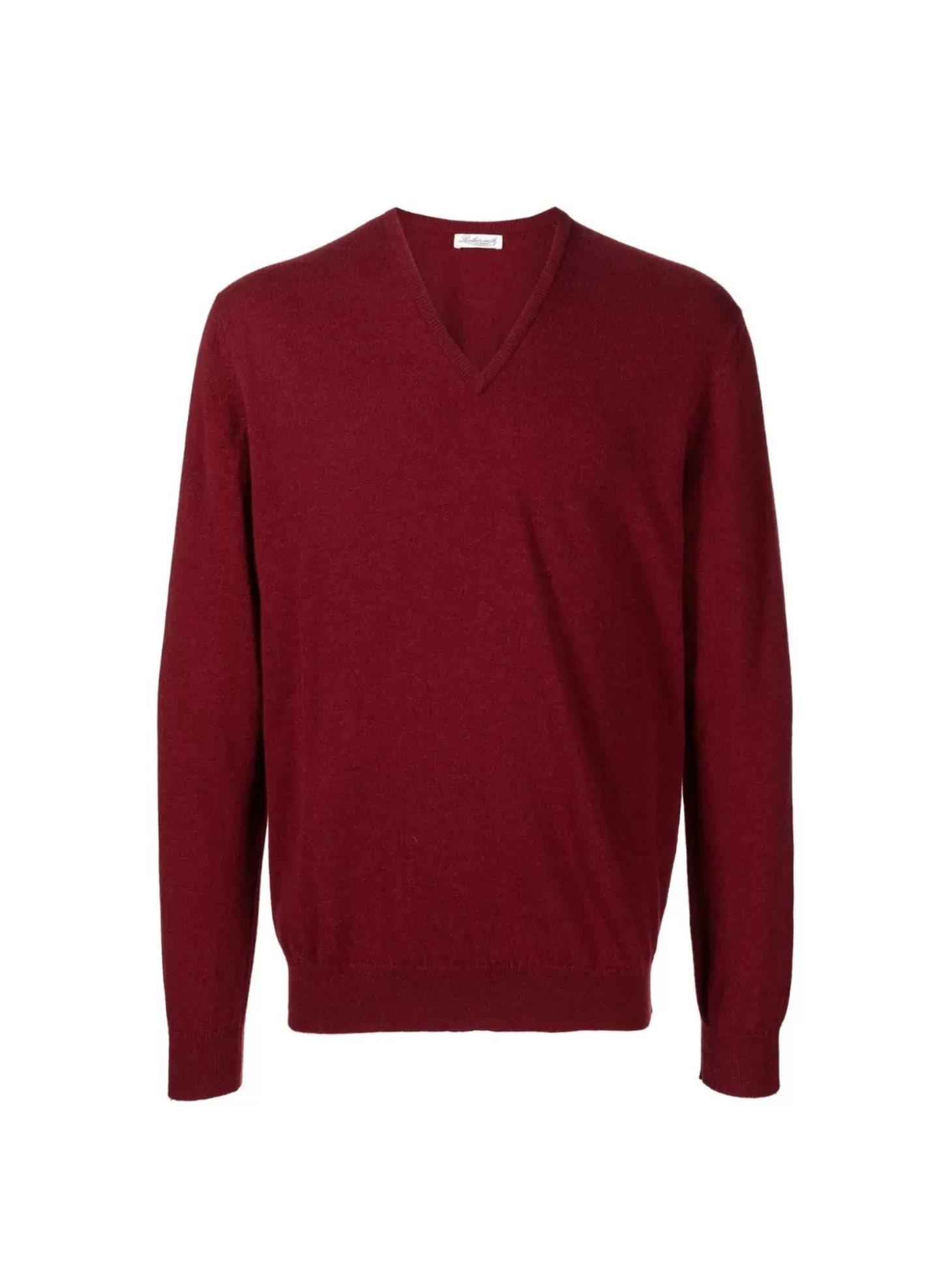 Leathersmith of London CASHMERE V-NECK SWEATER BURGUNDY Store