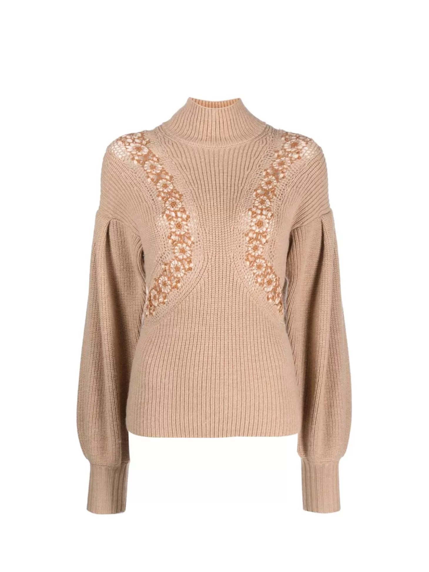 ULLA JOHNSON EMERSON KNIT PULLOVER FAWN Best