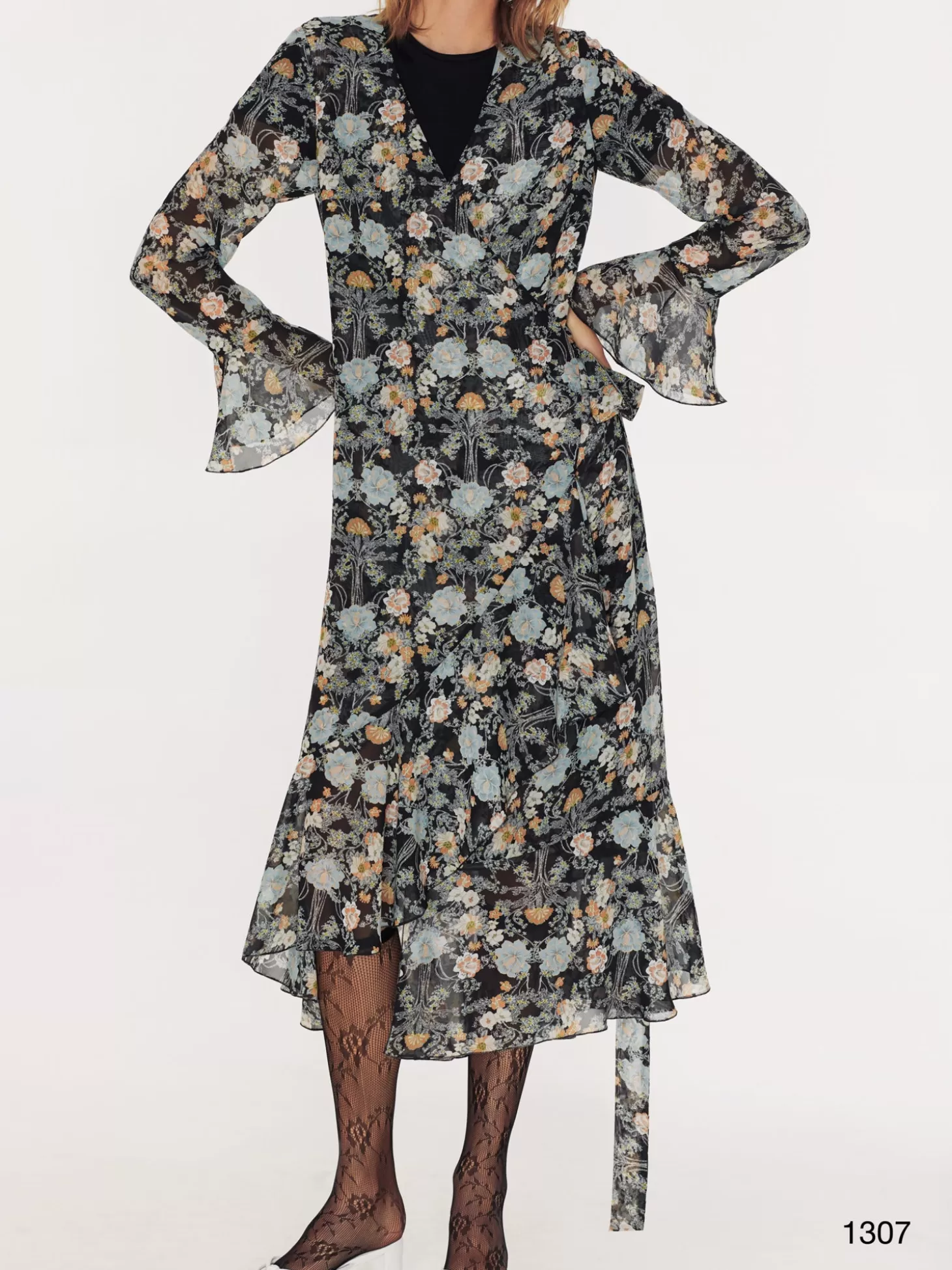 Poustovit FLORAL WRAP DRESS Hot