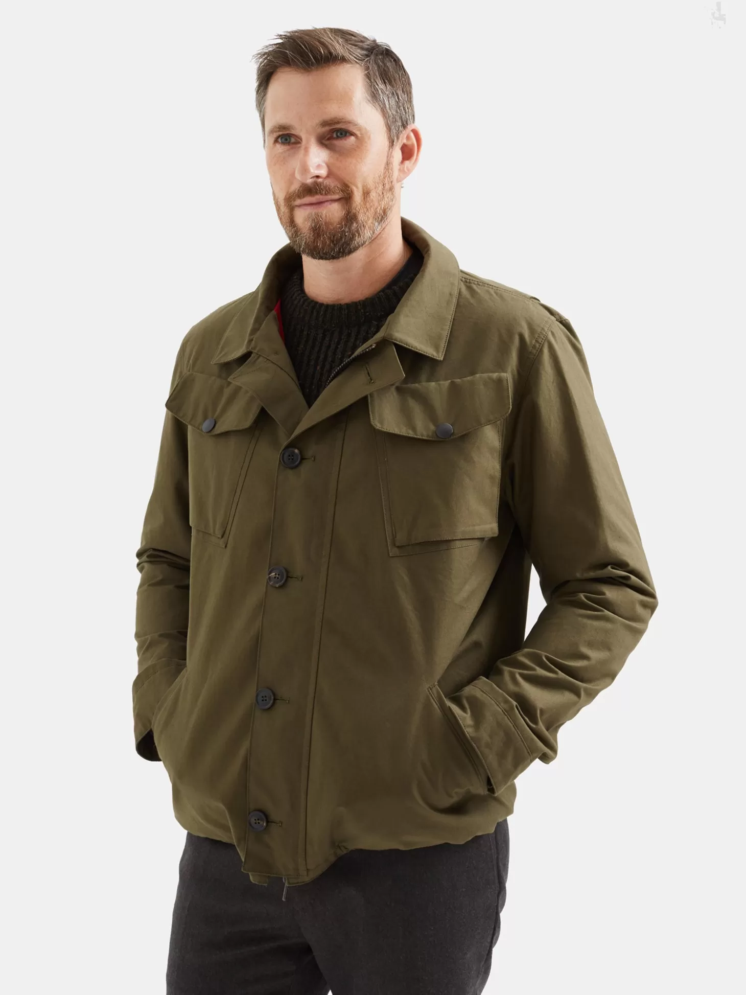 Leathersmith of London HUDSON JACKET KHAKI Shop