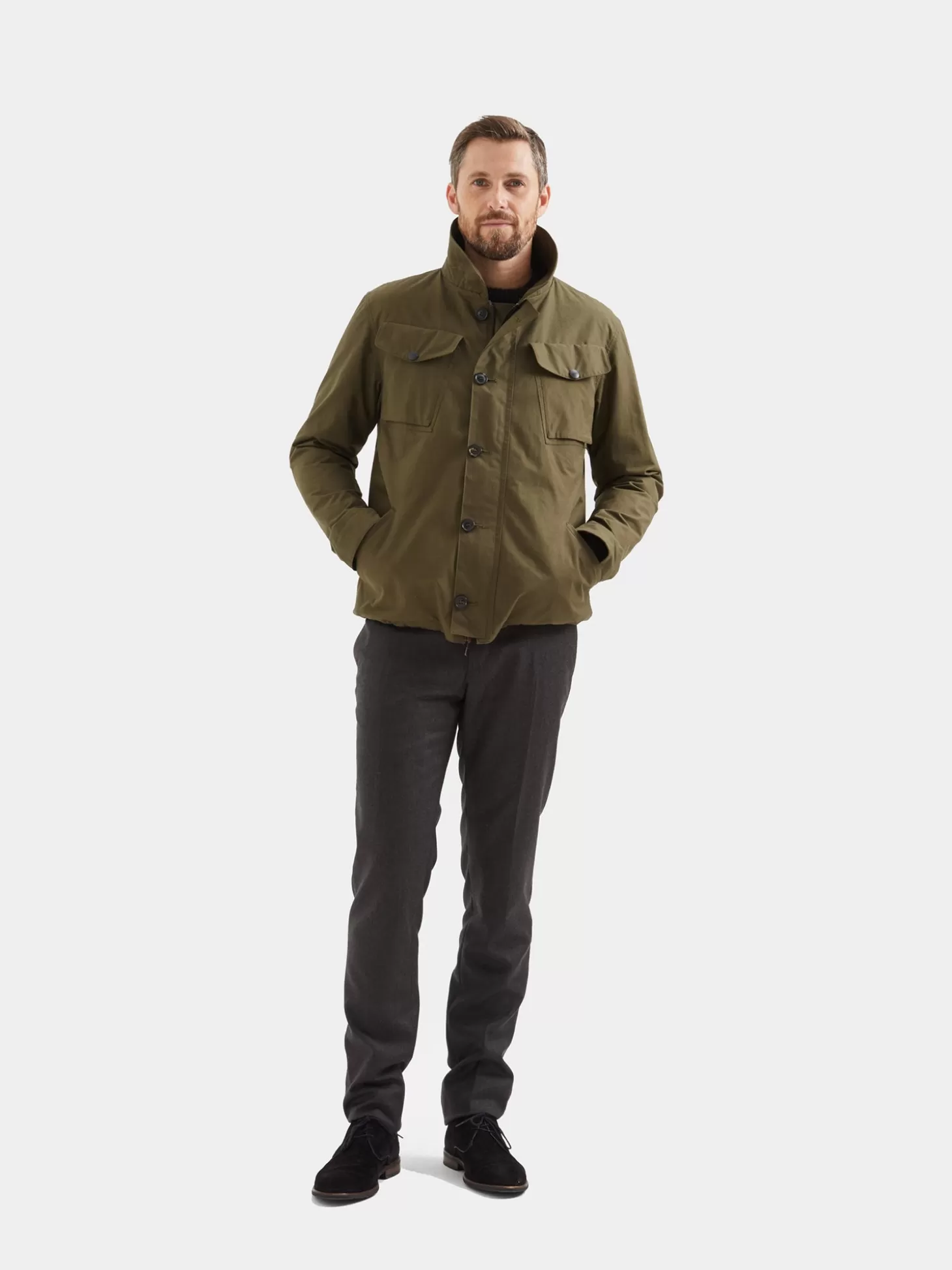 Leathersmith of London HUDSON JACKET KHAKI Shop