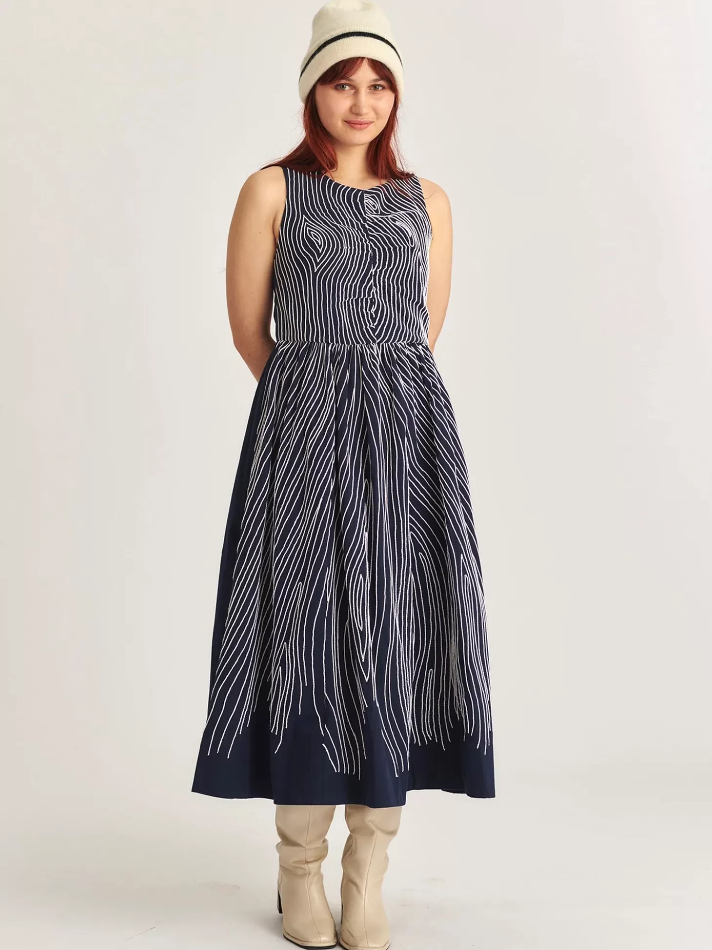 MII COLLECTION ILANA DRESS MARINE BLUE Discount