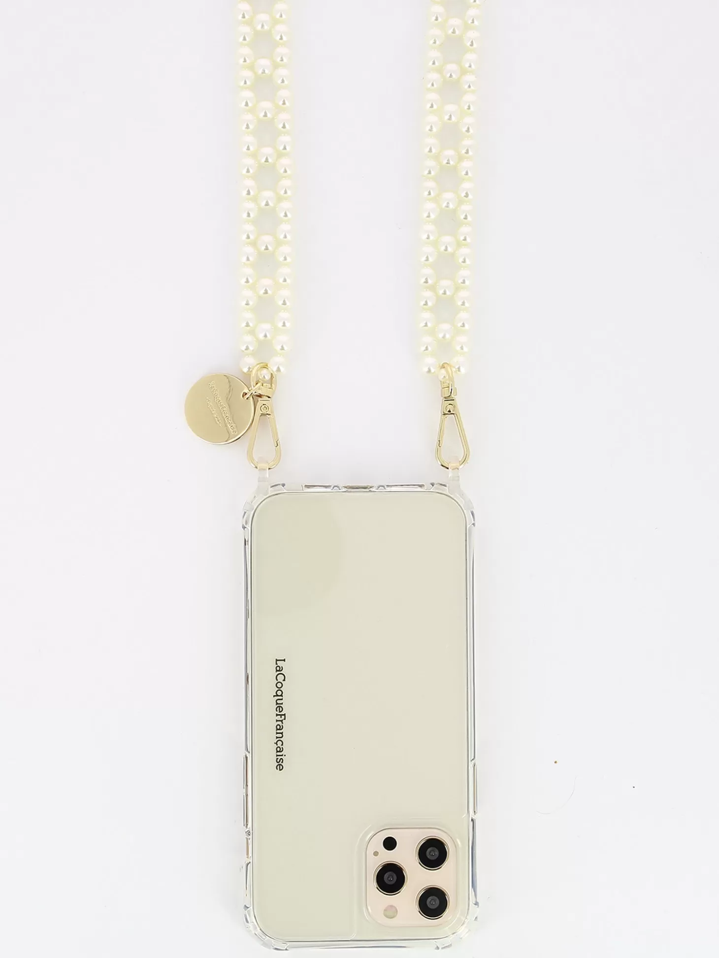 LA COQUE FRANCAISE INES PHONE CHAIN PEARL Flash Sale