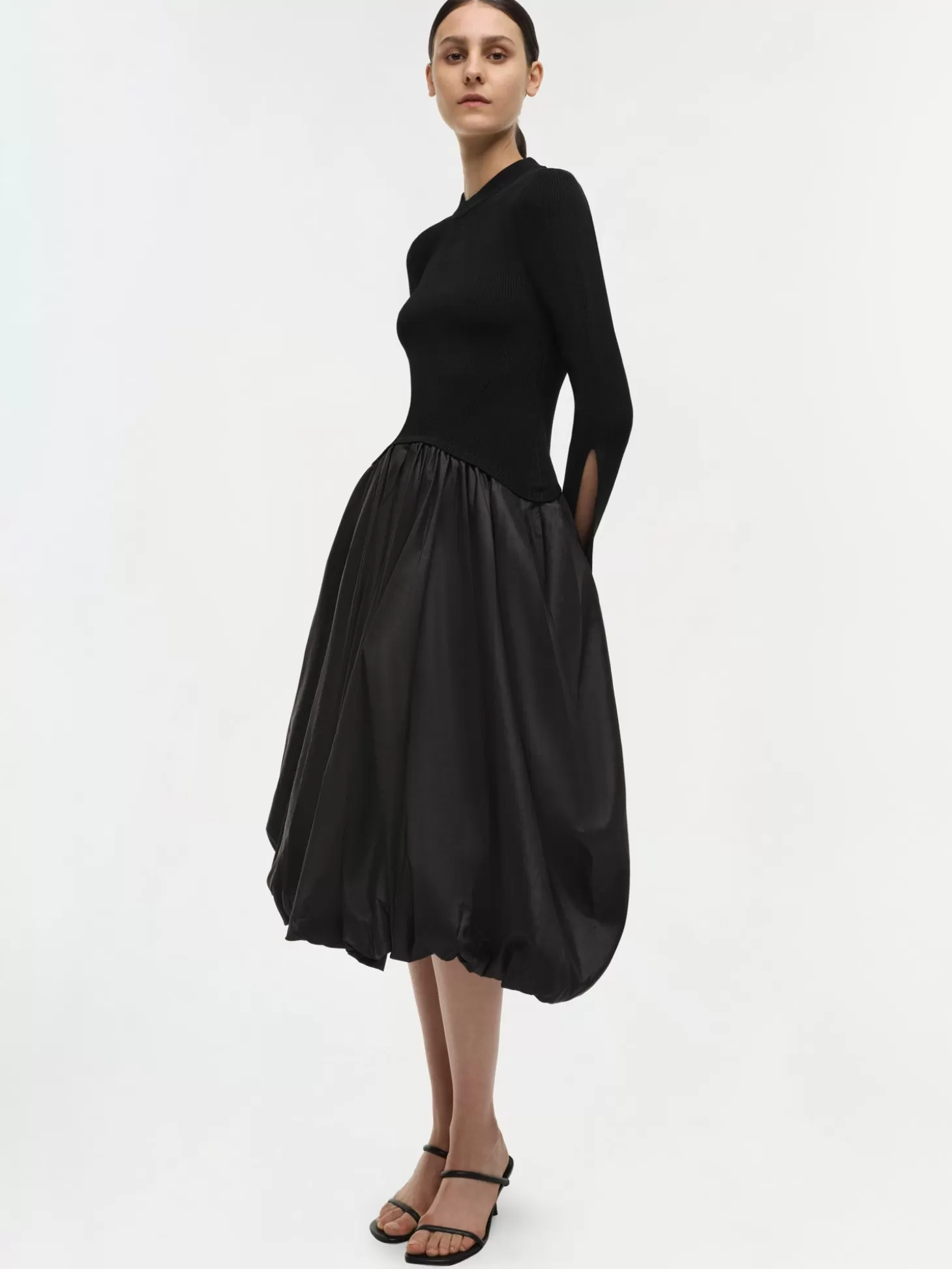 SIMKHAI KENLIE MIDI DRESS BLACK Best