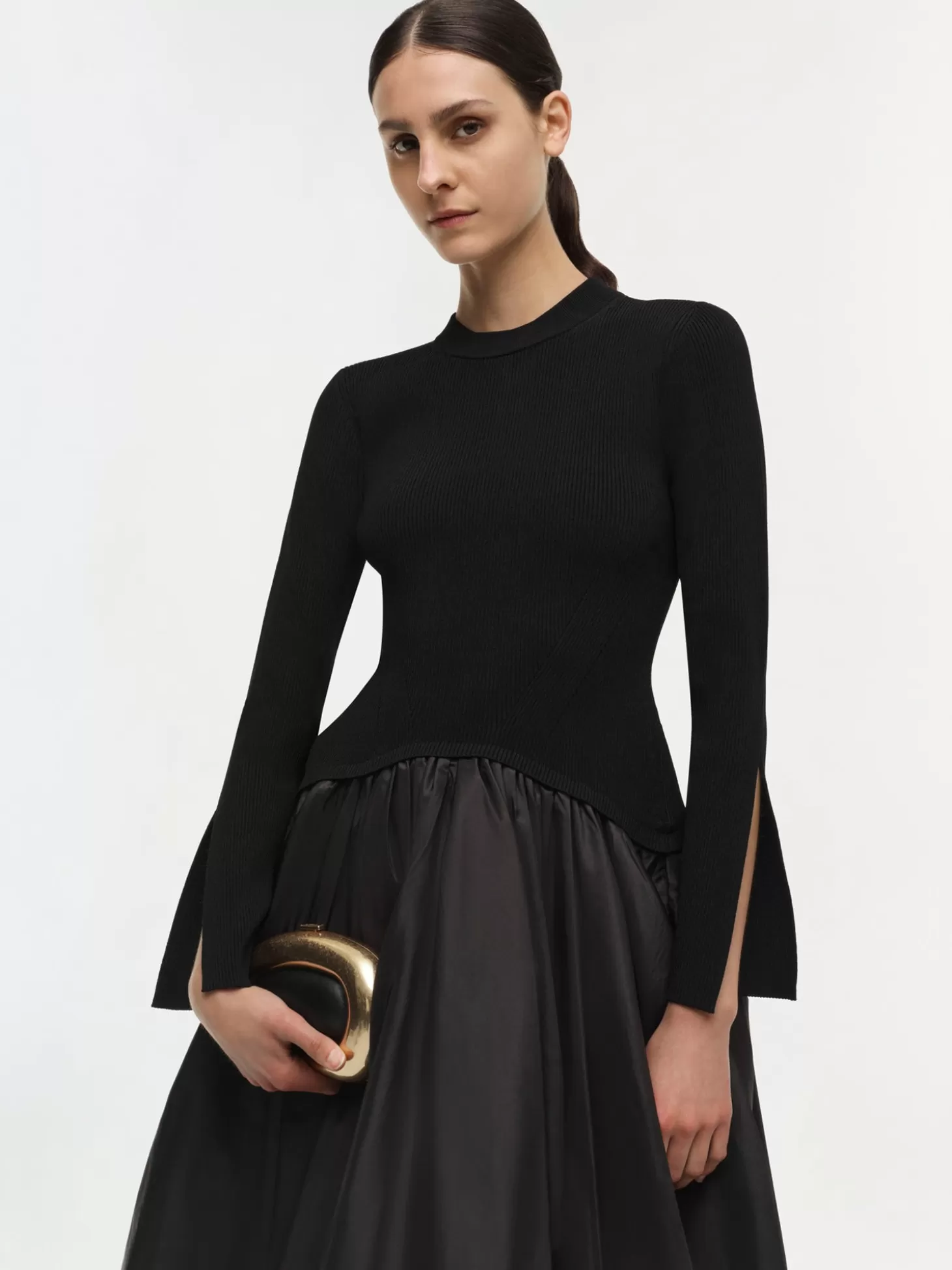 SIMKHAI KENLIE MIDI DRESS BLACK Best