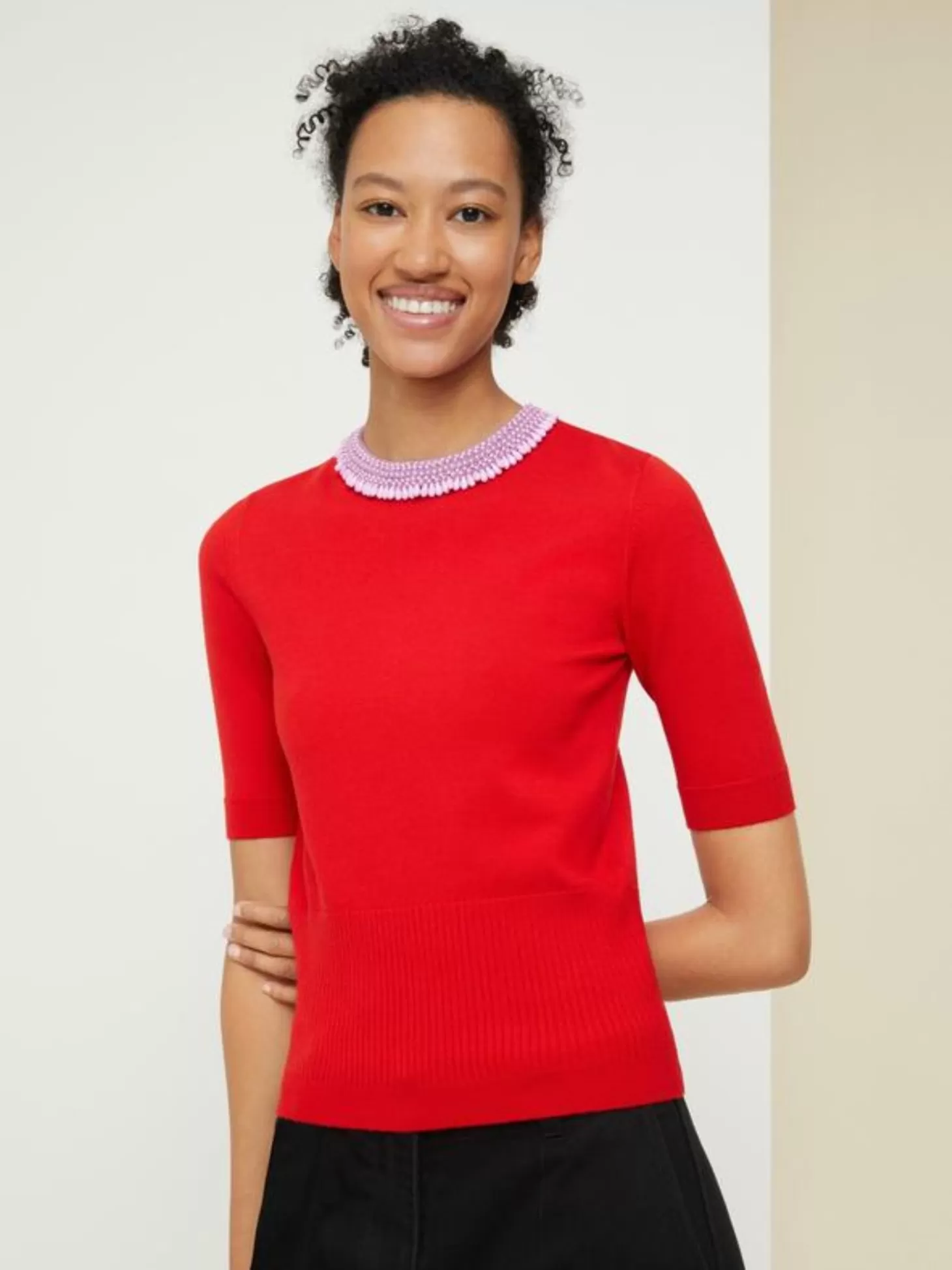 Patou KNITTED EMBROIDERED TOP Best