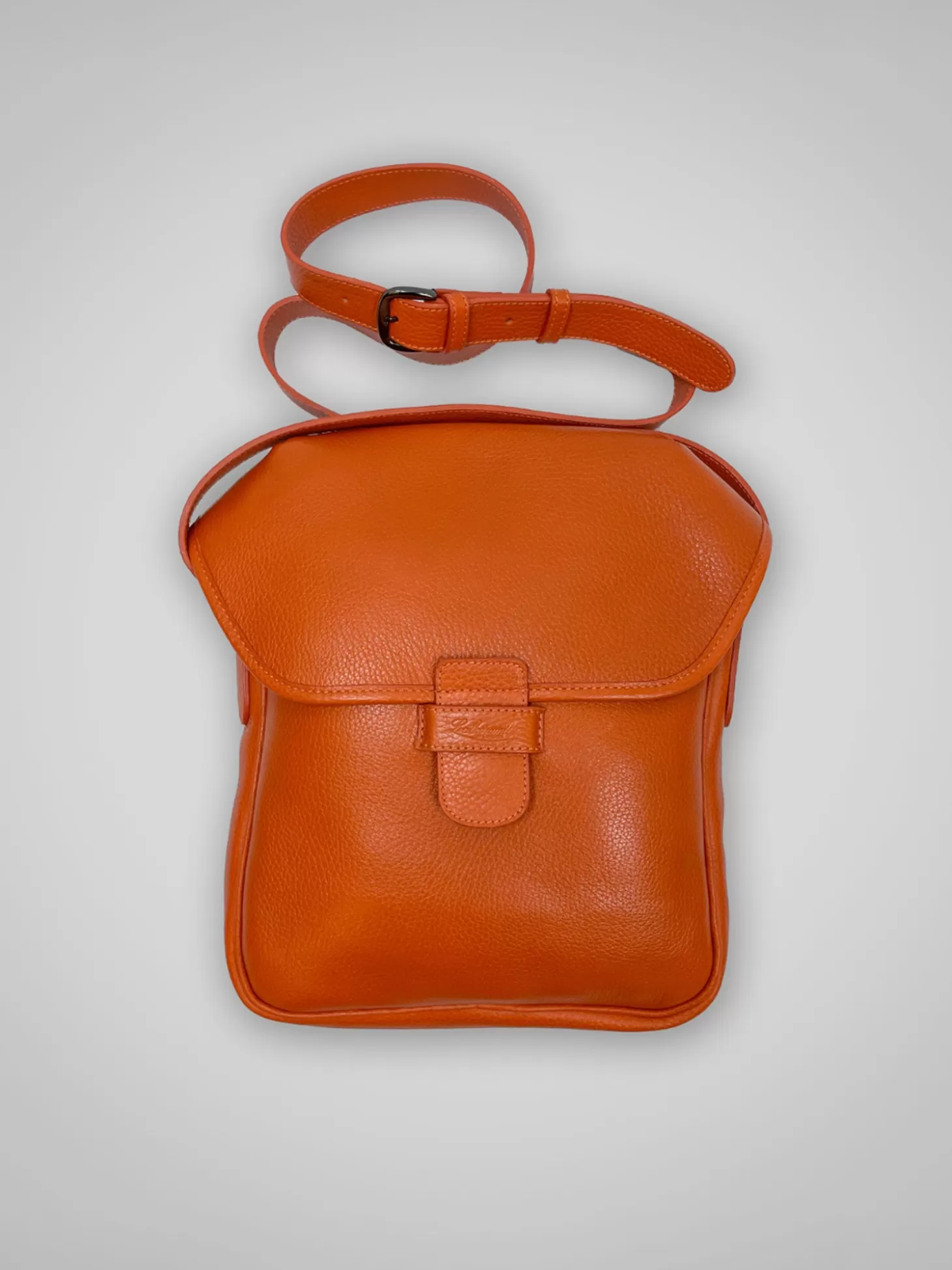 Leathersmith of London LEATHER CROSS BODY BAG ORANGE Shop