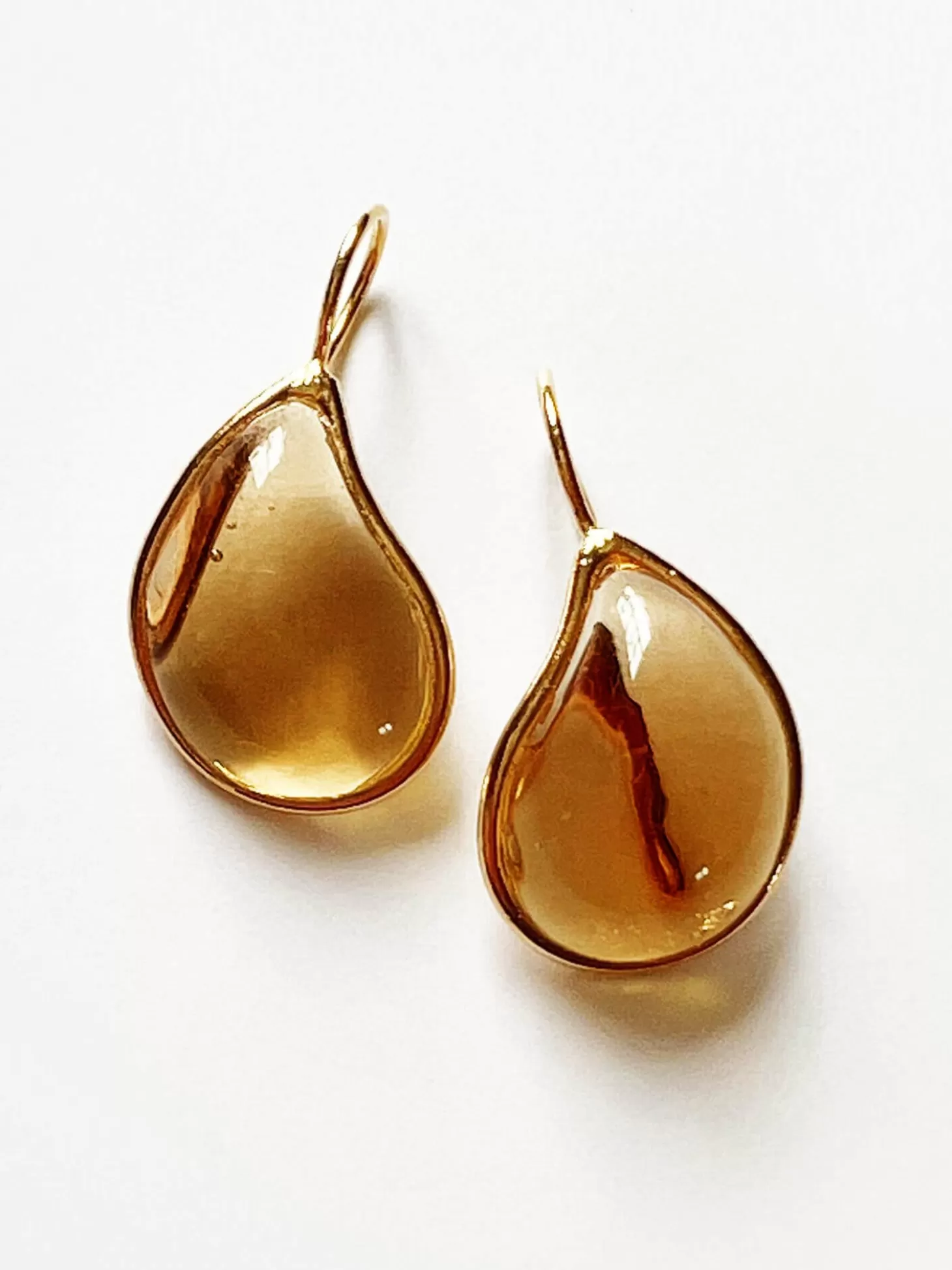 LOULOU DE LA FALAISE LOULOU SIMPLE EARRINGS AMBER Cheap