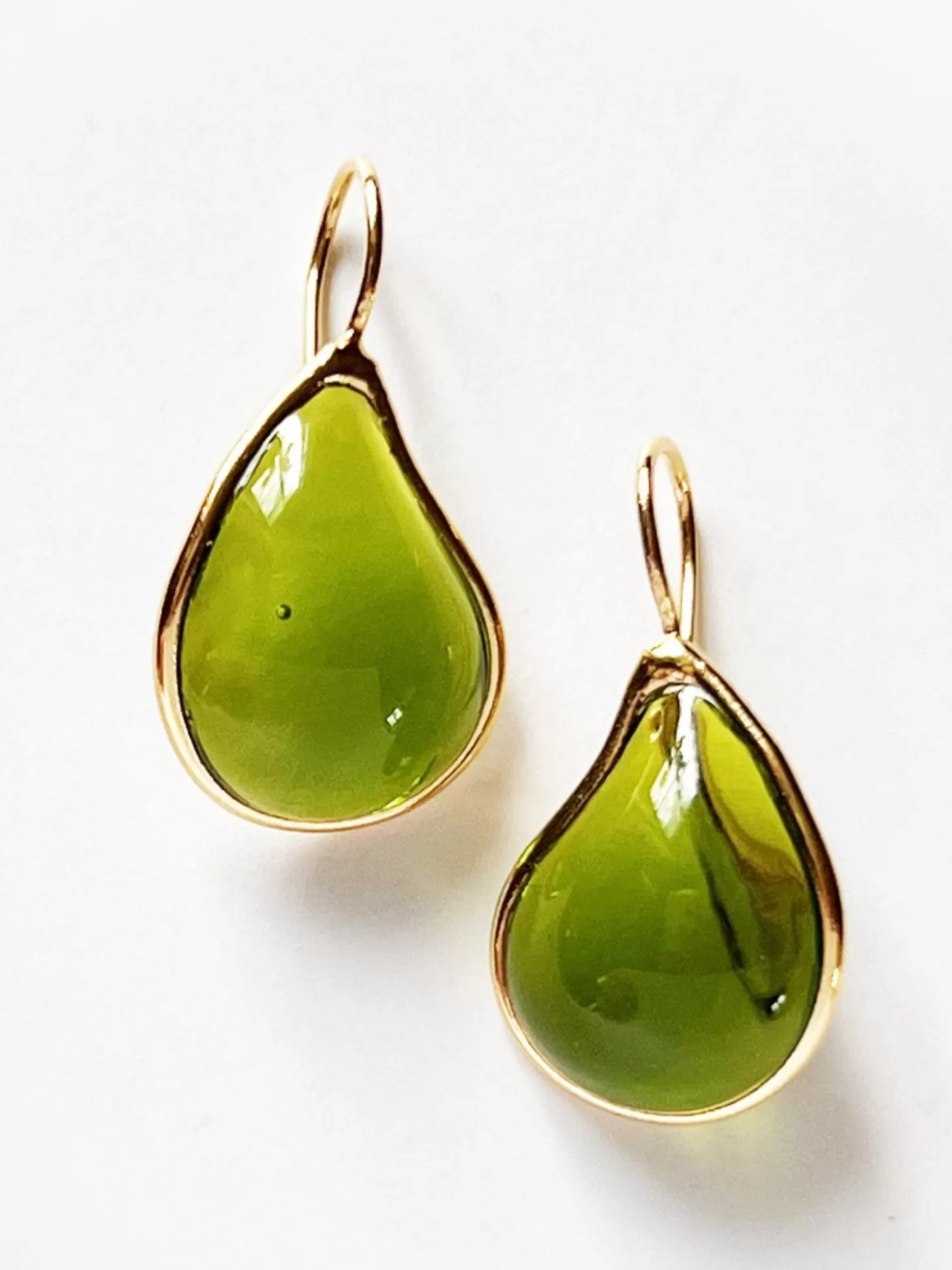 LOULOU DE LA FALAISE LOULOU SIMPLE EARRINGS GREEN Shop