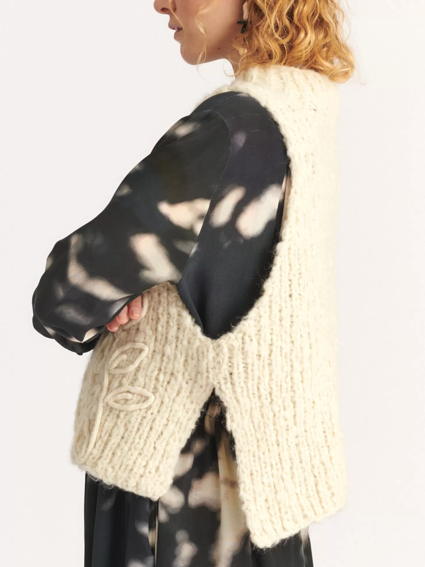 MII COLLECTION MAYA PULL KNIT OFF WHITE Flash Sale