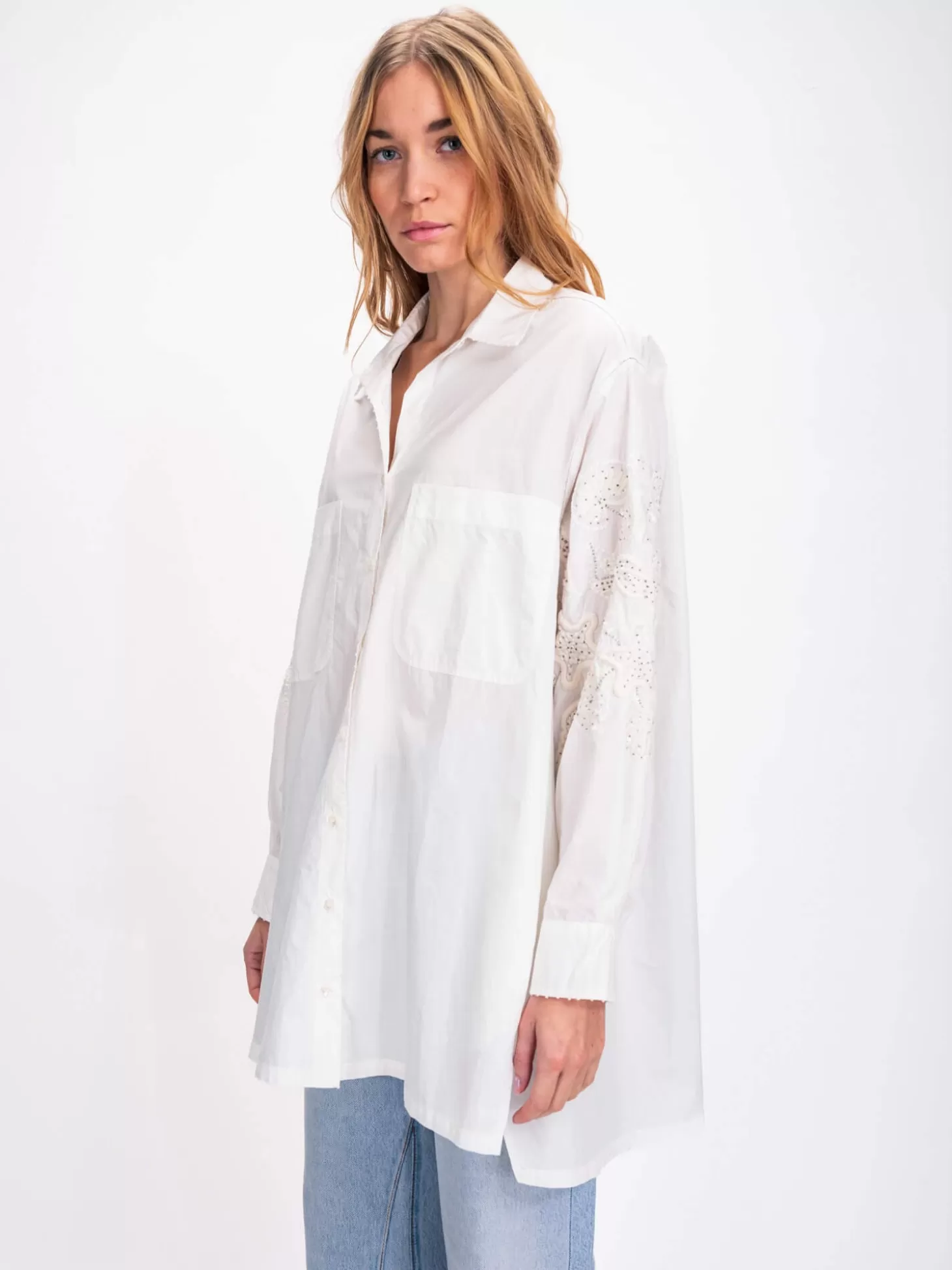 V DE VINSTER OCEANE SHIRT WHITE Best Sale