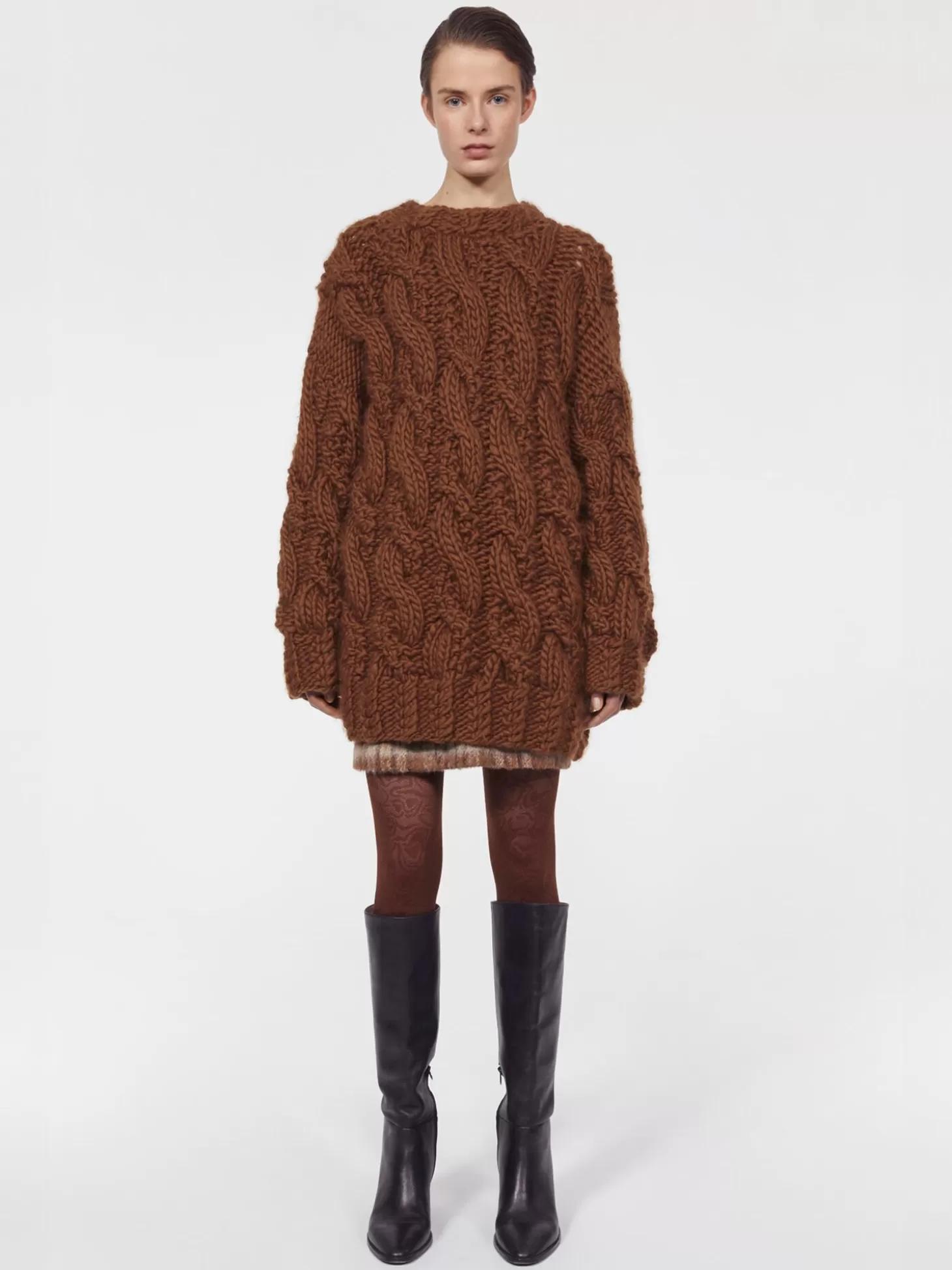 RODEBJER PEETERS CABLE KNIT UMBER Best Sale