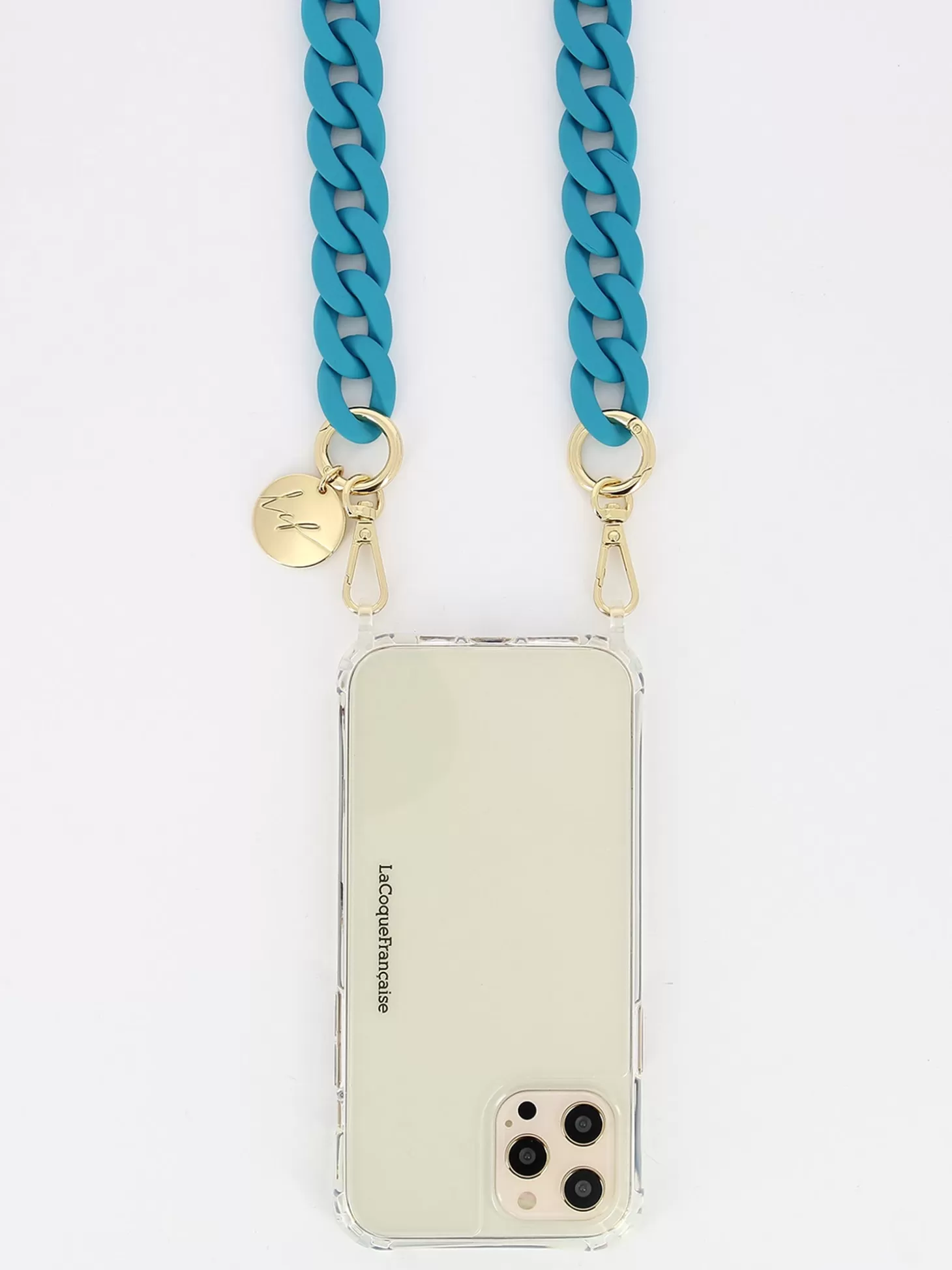 LA COQUE FRANCAISE SARAH PHONE CHAIN MATTE BLUE Flash Sale