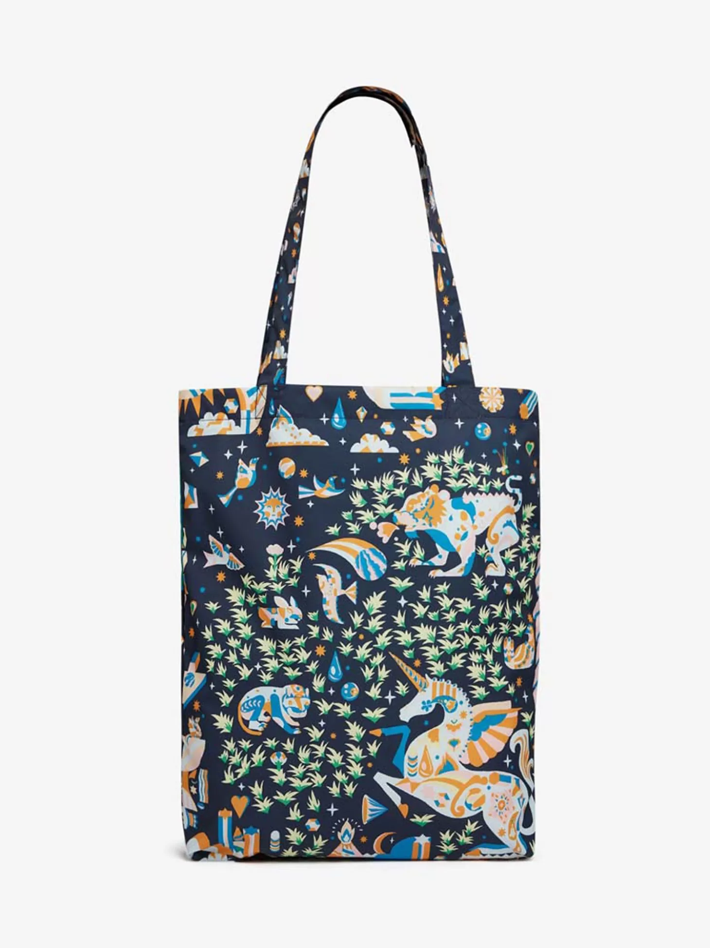 INOUI EDITIONS SHOPPER BAG LICORNE NAVY/BLUE MARINE Sale
