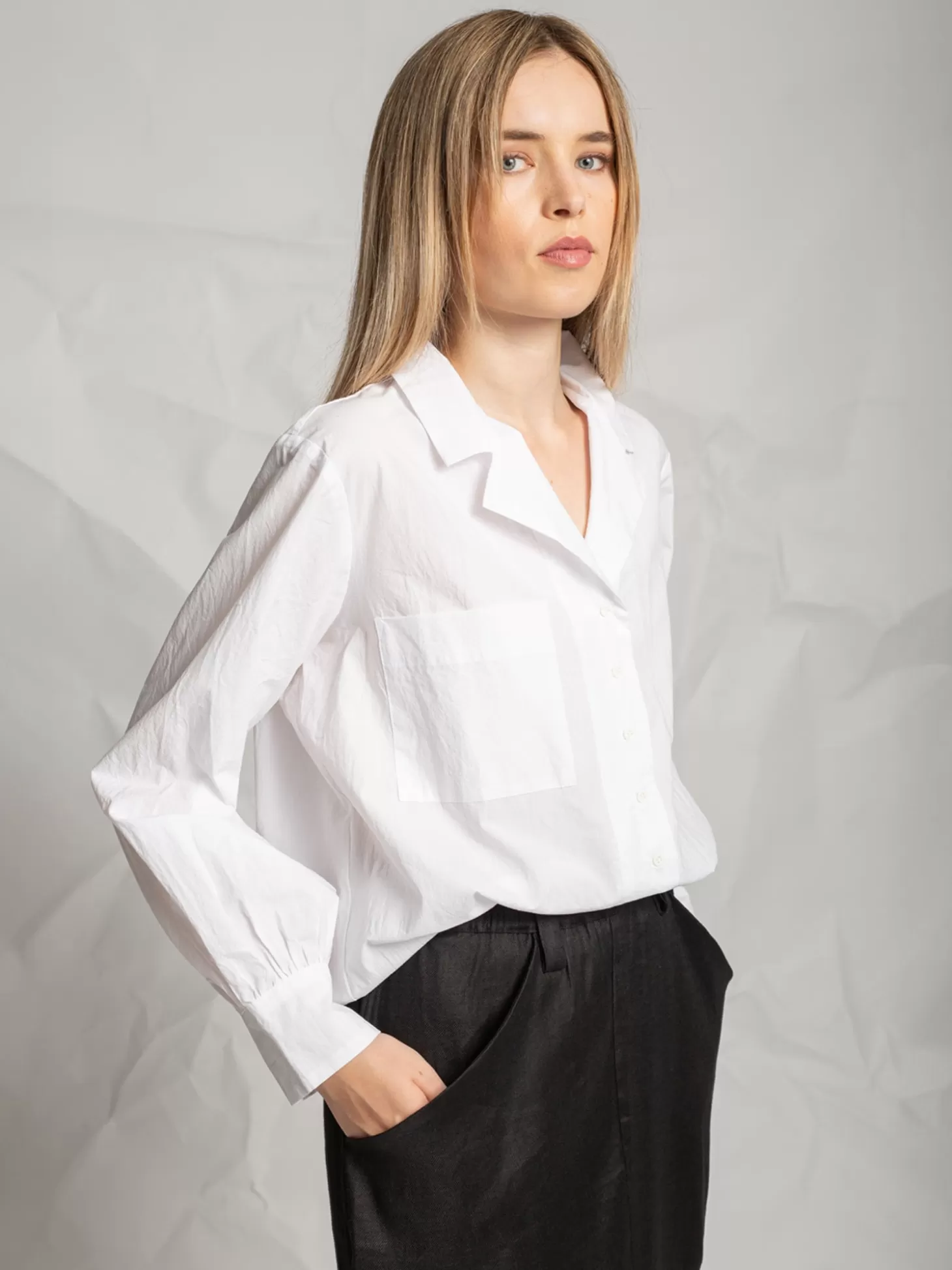 LES FILLES D'AILLEURS T812 SHIRT WHITE Hot