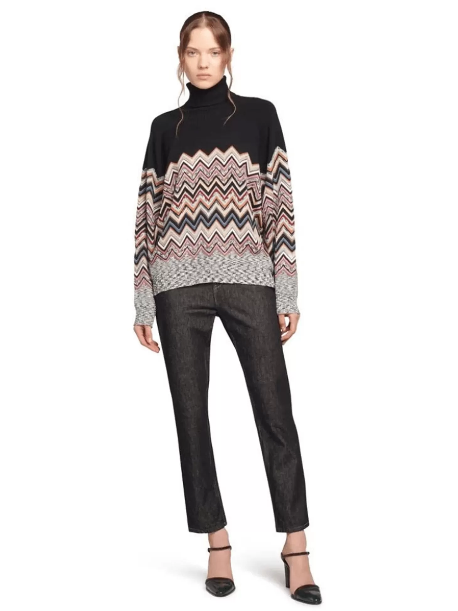 MISSONI ZIGZAG SWEATER BLACK MULTI Best